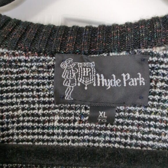 Vintage Hyde Park 90s Grunge Kurt Cobain Aztec Coogi Vibe Sweater XL - Picture 4 of 7